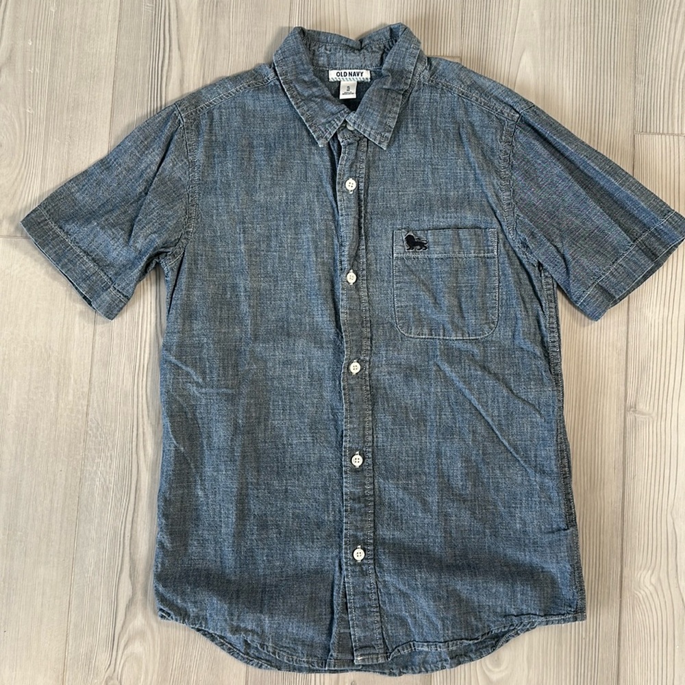 Old Navy Short Sleeve Denim Shirt